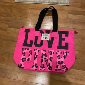 Victoria Secret Love Pink Zipper Tote